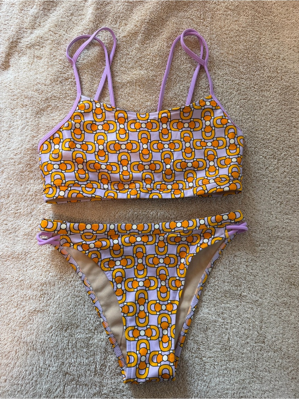 Sporti Two-Piece Bikini Set – Parker Paradise Print - M Top / S Bottom